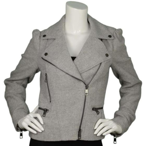 Burberry Jackets & Blazers - SOLD*Burberry London Wool Peplum Motorcycle Jacket